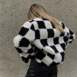 Checker Sherpa Jacket